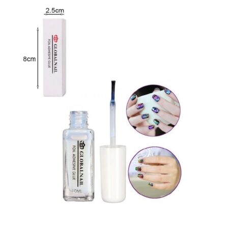 GlobalNail Κόλλα για Foil 10ml - Nail Foil Adhesive Glue - Image 2