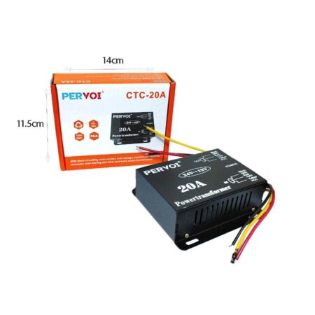 PerVoi Μετατροπέας Ρεύματος Αυτοκινήτου 24V DC σε 12V DC – 20A - Power transformer - Image 2