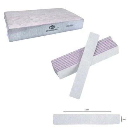 Globalnail Λίμα νυχιών 100/180 25τεμ. - Nail file 25pcs - Image 5