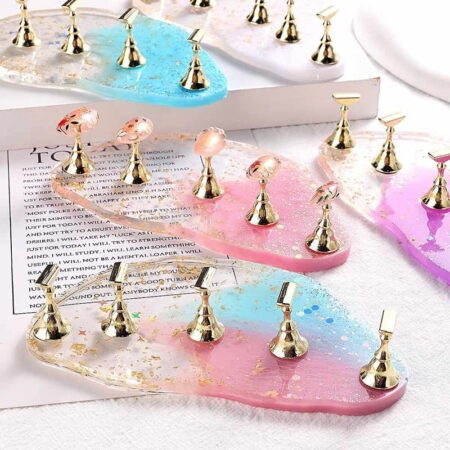 Μαγνητική Βάση Στήριξης για Τιπς Νυχιών - Glitter Powder Gradient Magnetic Nail Stand