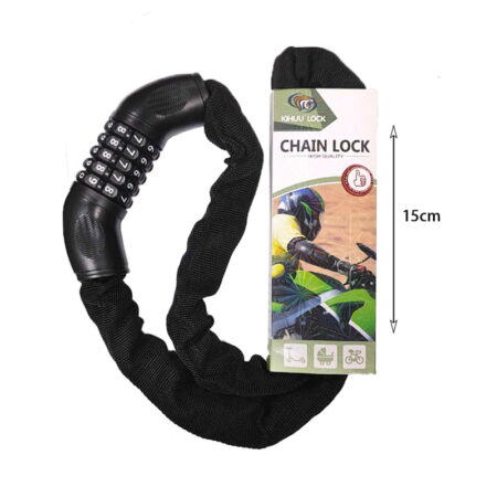 Κλειδαριά μηχανής με συνδυασμό - Motorcycle chain lock - Image 2