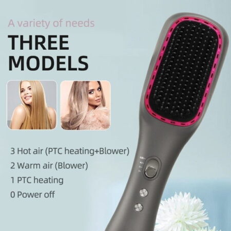 Kemei KM-1327 Ηλεκτρική Βούρτσα για Ίσιωμα 450W - Electric Straightening Brush - Image 3