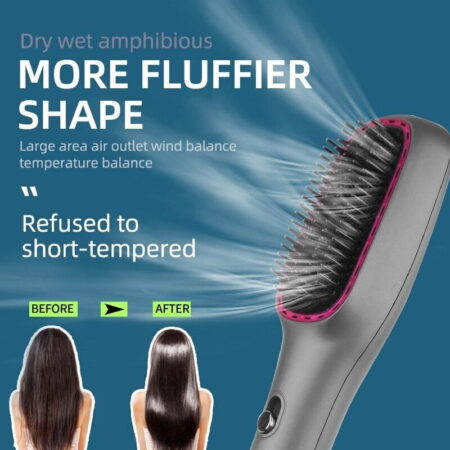 Kemei KM-1327 Ηλεκτρική Βούρτσα για Ίσιωμα 450W - Electric Straightening Brush - Image 5