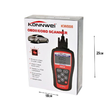 Ψηφιακό διαγνωστικό αυτοκινήτων OBDII/EOBD Konnwei KW808 - Scanner KW808 - Image 2