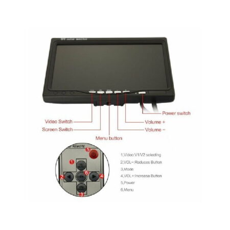 Οθόνη αυτοκινήτου monitor 7&apos;&apos; TFT - TFT LED Headrest monitor - Image 3