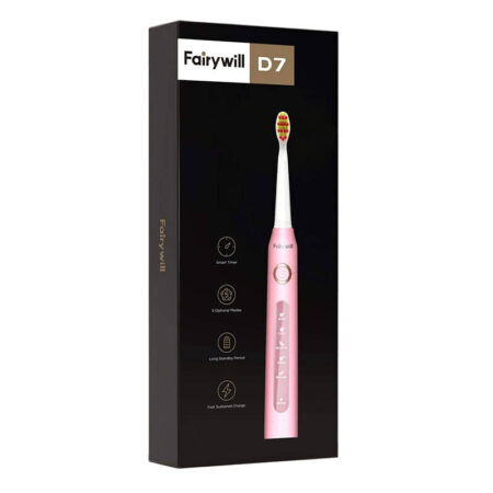 Sonic toothbrush with head set FairyWill FW507 (pink - Image 3