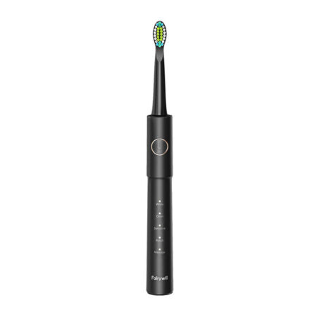 Sonic toothbrush with tip set and water fosser FairyWill FW-5020E + FW-E11 (black) - Image 3