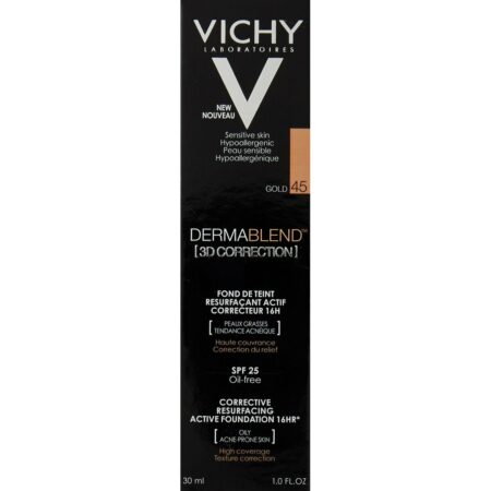 Υγρό Μaκe Up Vichy Dermablend 3D Make-Up 45-gold Spf 15 30 ml (30 ml) - Image 2