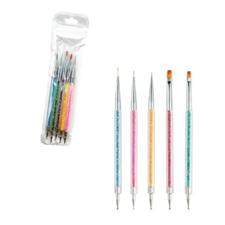 Πινέλα νυχιών 5τμχ - Nail brushes 5pcs