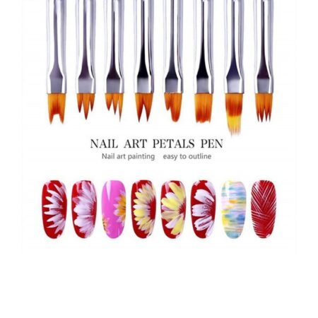 Σετ πινέλα νυχιών 8τμχ - Nail brushes 8 pcs - Image 2