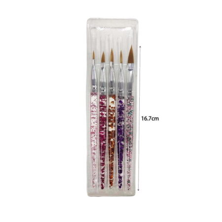 Σετ πινέλα νυχιών 5τμχ - Nail brushes 5pcs