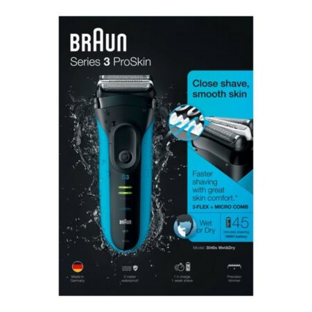 Ηλεκτρική Ξυριστική Μηχανή Braun 3040s Μπλε - Image 5