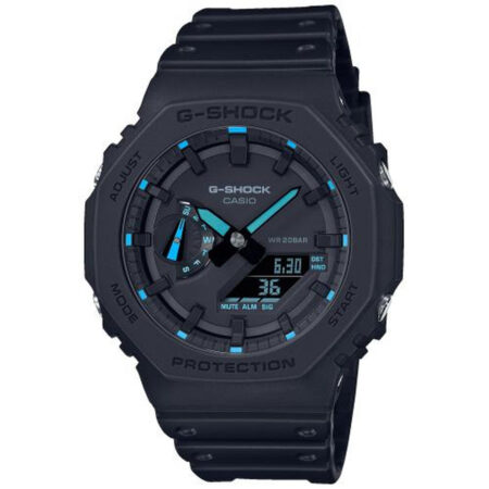 Ανδρικά Ρολόγια Casio G-Shock OAK - NEON BLUE INDEX Μαύρο (Ø 45 mm)