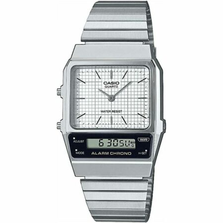 Unisex Ρολόγια Casio VINTAGE EDGY COLLECTION Ασημί (Ø 40 mm)