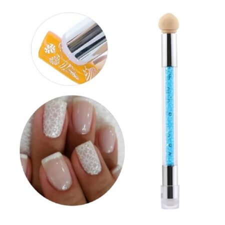 Πινέλο Nail Art για Ombre- Babyboomer σχέδιο στα νύχια με stamper σιλικόνης - Nail art tool ombre - Image 4