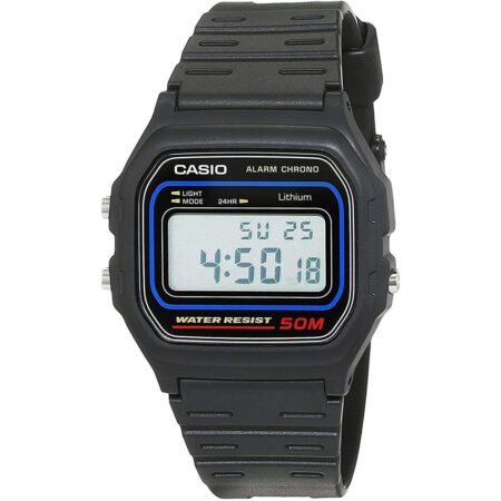 Unisex Ρολόγια Casio W-59-1VQES Μαύρο Γκρι (Ø 34 mm) (Ø 35 mm)