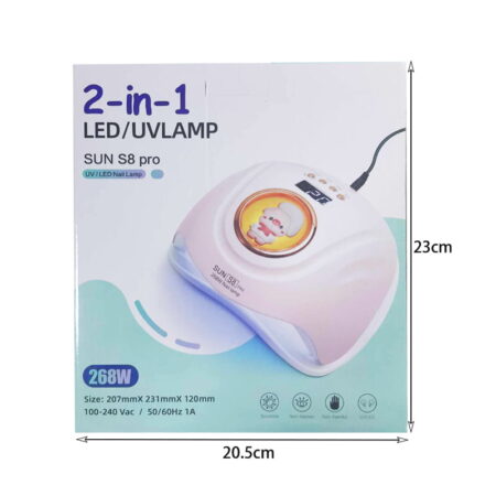 Sun 8Pro Επαγγελματικό φουρνάκι νυχιών UV LED 268W - Nail lamp - Image 5