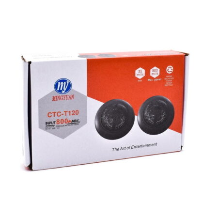 Mingyuan Σετ Tweeter Ηχεία Αυτοκινήτου 25mm 800W CTC-T120 – Μαύρο 2τμχ - Car speakers - Image 4