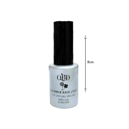 QBD ημιμόνιμο επαγγελματικό βερνίκι Rubber Base Coat 12ml - Image 2