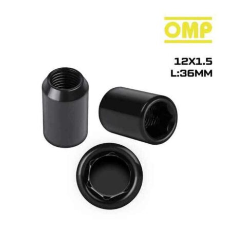 Παξιμάδι OMP OMPS09721201 M12 x 1,50 4 uds Μαύρο - Image 4