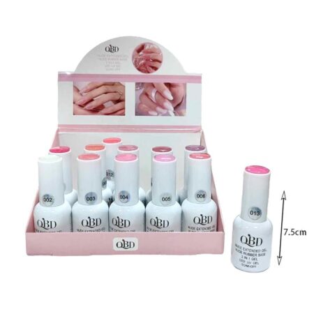 QBD 3 σε 1 Gel για επιμήκυνση - 3in1 Nude Extender Gel Rubber Base Soak-Off - Image 3