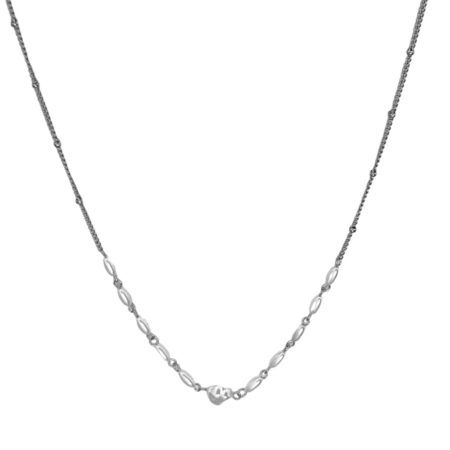 Γυναικείο Ατσάλινο Κολιέ Με Πέρλες – Women’s Steel Necklace